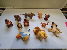 Lot of 11 Lion King Assorted 3"Plush 8 and Plastic Characters