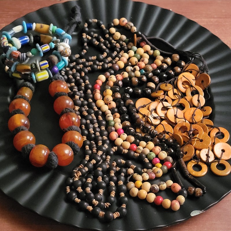 LOT Vintage BOHO ETHNIC  Beaded Necklaces BEAUTIFUL Unique Wearable LQQK 