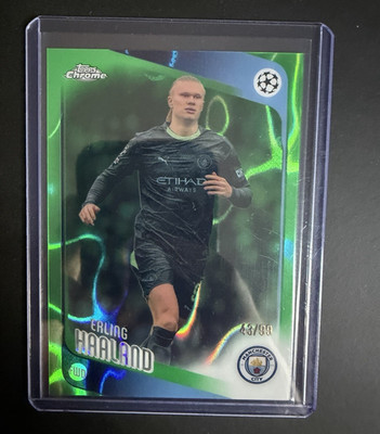 Topps Chrome UEFA Champions League Erling Haaland #181 Manchester City /99