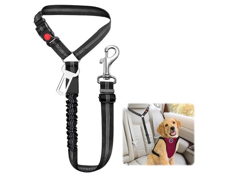 Dog Car Seat Belt Universal Safety Belt with Adjustable Strap For All Sizes