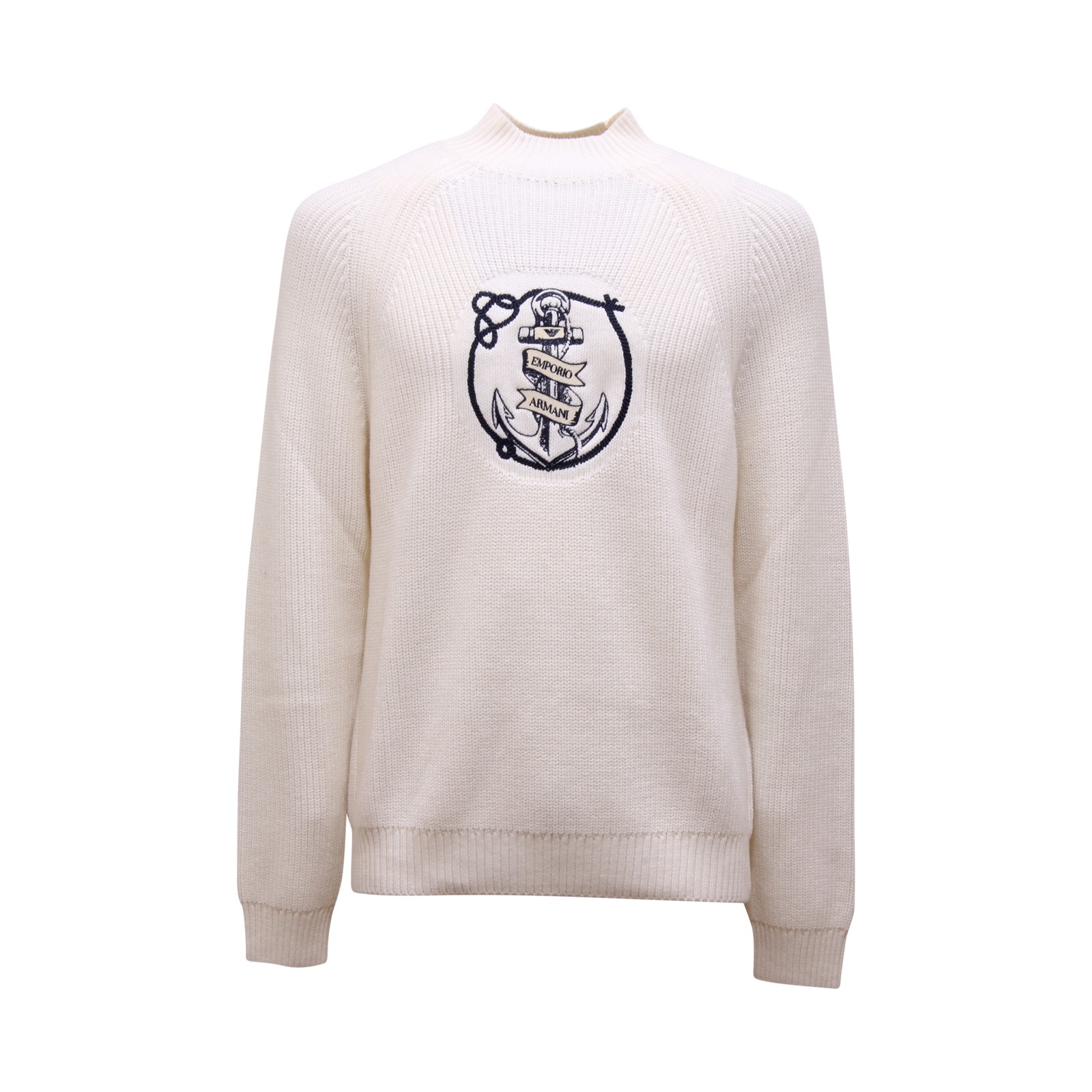 M6641 МУЖСКОЙ СВИТЕР MAGLIONE LUPETTO UOMO EMPORIO ARMANI ИЗ ШЕРСТИХЛОПКА 67790₽