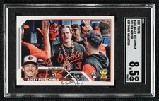 2023 Series 1 SSP Image Variation Golden Mirror Adley Rutschman SGC 8.5 04cw
