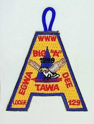 Egwa Tawa Dee Lodge 129 Atlanta Area GA Big ''A'' 1999 Patch BLU Bdr