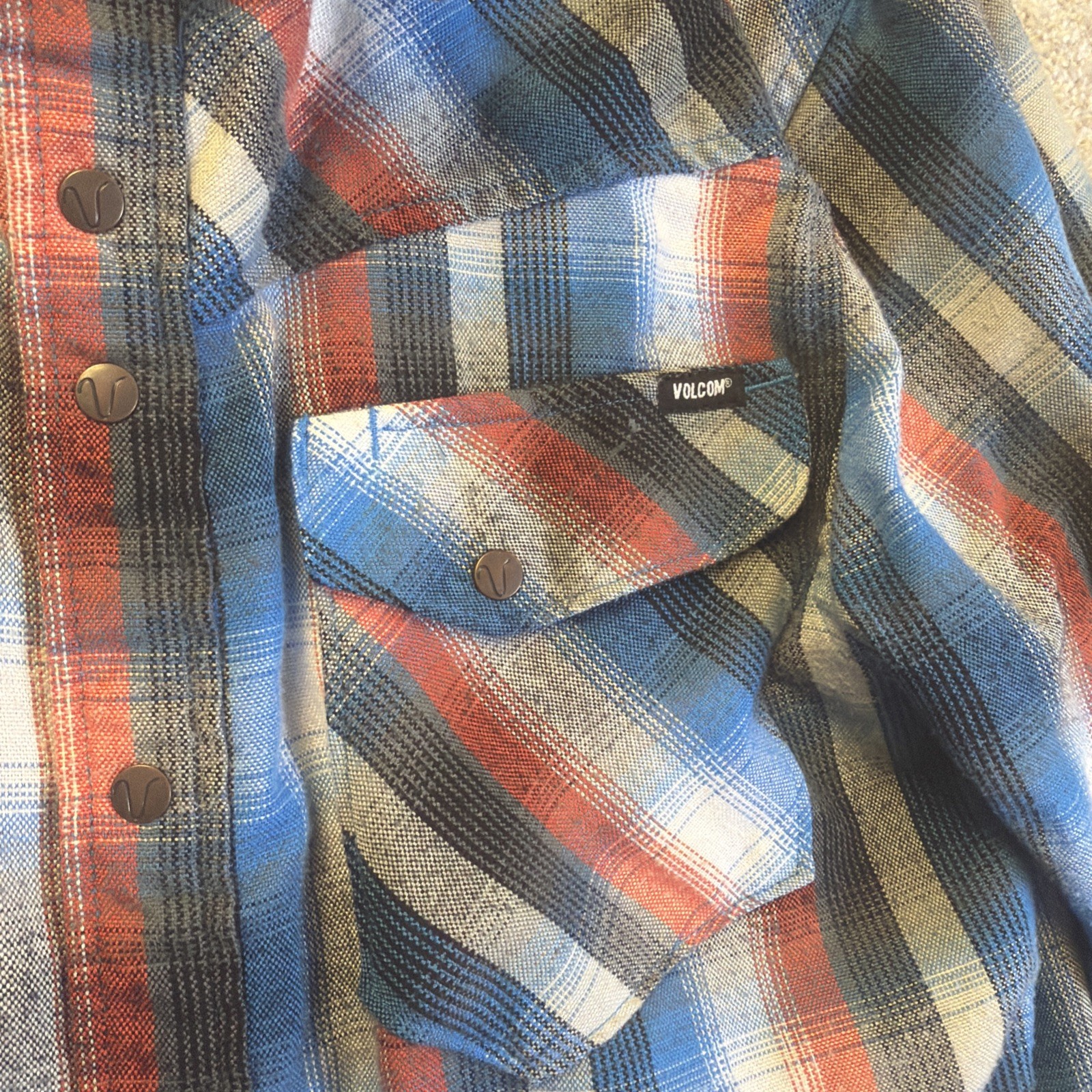 volcom workwear flannel small - image 7