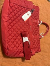 Hedgren Adela Quilted Tote Bag Nylon Purse La...