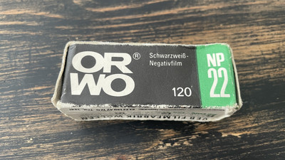 ORWO Panchromatic NP22 Film, Rollfilm, B&W, Unopened, Exp: 11/1992