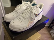 NIKE AIR FORCE 1 '07 LV8 LOW AF1 Talla 10 MUSIC HOOP QS FOX PRE GAME CW6015-100