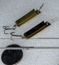 2 Luhr Jensen Super Duper Spoon, Brass/Gold Prism-Li