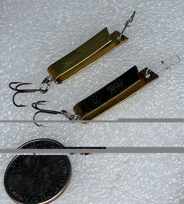 2 Luhr Jensen Super Duper Spoon, Brass/Gold Prism-Li