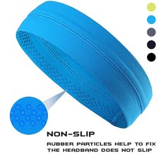 Sports Headbands for Men Women Sweat Wicking Workout Sweatband Elastic Hairband