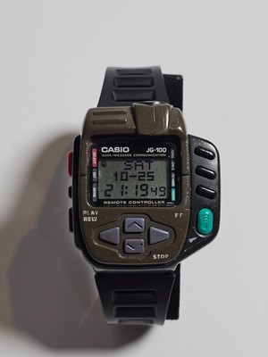 CASIO JG-100 スーパー光通信ウォッチ サイバークロス Rare Vintage Casio Super Cyber Cross JG-100 Men's Digital Game