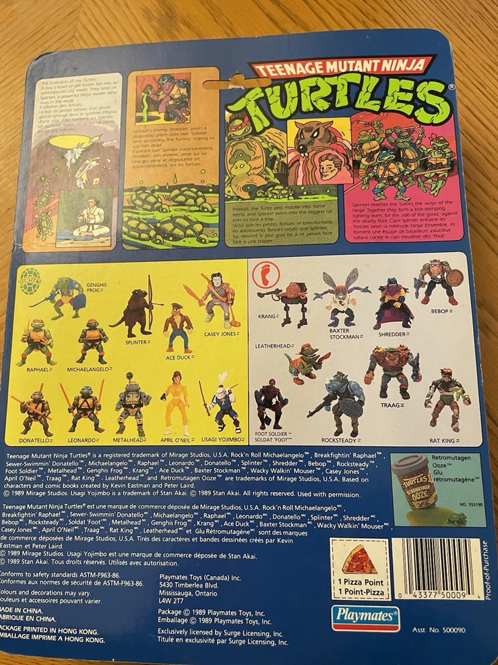 TMNT NUEVO EN CAJA April O'Neil en caja astillada 1989 ULTRA RARO Foto 3 de 4