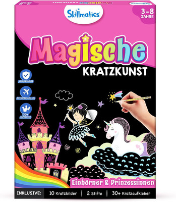 Skillmatics Kratzkunstbuch Einhörner Prinzessinnen Bastelsets Zubehör