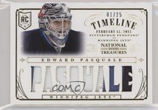 2013-14 Panini National Treasures Rookie Timeline 1/25 Edward Pasquale Patch 0g4