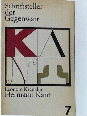 Hermann Kant. Schriftsteller der Gegenwart Krenzlin, Leonore: