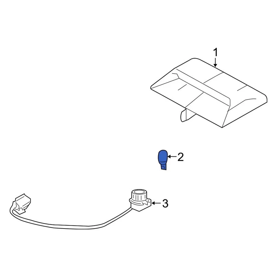 For Mercury Sable 2000-2009 Mercury E6DZ13466B Center High Mount Stop Light Bulb - Imagem 4 de 4