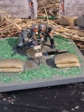 Airfix 1/32 WW2 German Infantry Plastic Soldiers 54mm Painted & Based