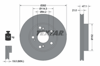 2X Bremsscheibe Vorderachse FüR Honda Civic VII Hatchback Viii Stufenheck IX