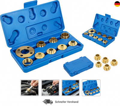 KATSU 10Pcs Template Router Guides Kit Mit Kontermutteradapter, Template Guide B