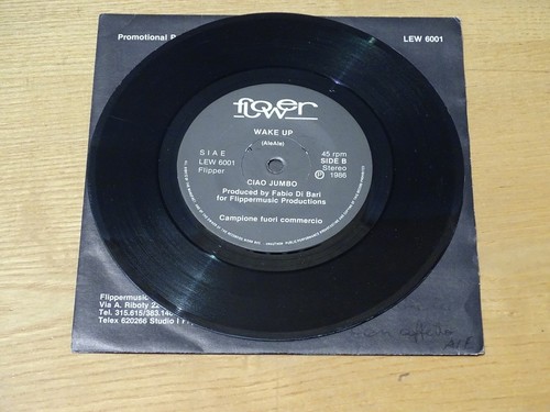 7" Ciao Jumbo - Angel / Wake Up (Flower LEW 6001) RARE ITALO DISCO - Foto 4 di 4
