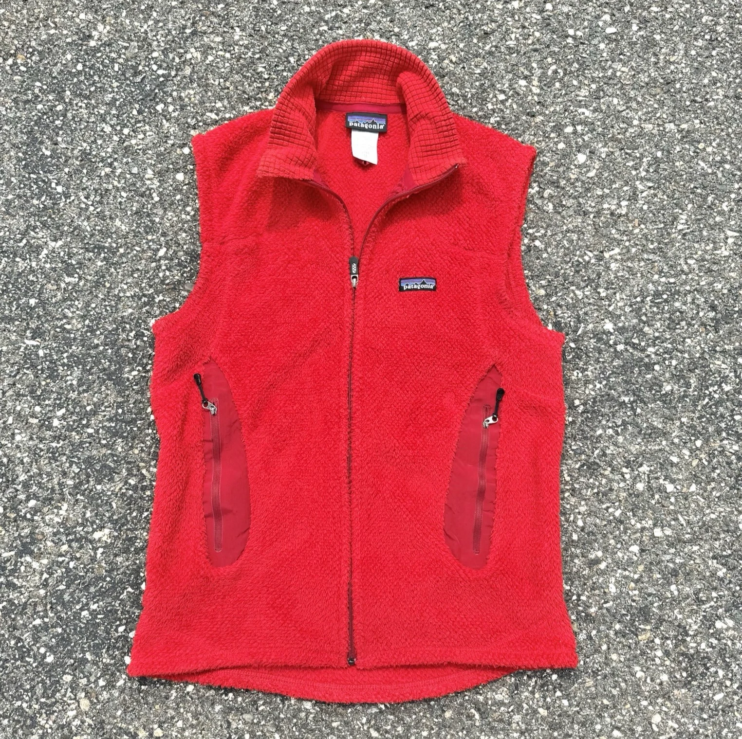 Vintage Patagonia Mens Retro Pile Fleece R2 Vest Size M Medium Red