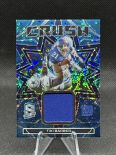 2023 Panini Spectra - Crush Tiki Barber #CRU-TBA Neon Blue Prizm /60 (MEM)