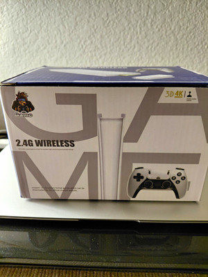 Game 2.4G Wireless Gamepad Controller w/ USB Receiver, White/Black