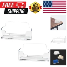 Acrylic Business Card older for Desk, Clear Plastic Business Cards Display ol...