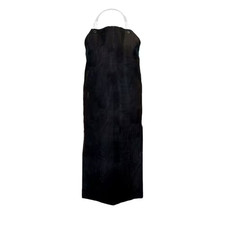 Black Heavy Duty Nitrile Industrial Bib Apron Chemical and Oil Resistant