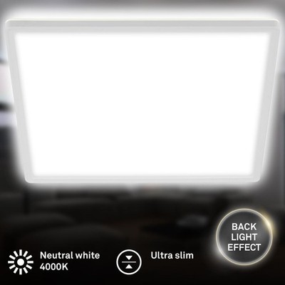 Deckenleuchte LED modern eckig flach Panel 22W Lampe Flur 420x420mm weiß