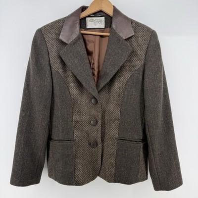 Vintage International Scene Women s 100% Pure Wool Jacket Blazer 90 s Western
