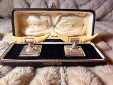 Rare Antique 1924 Sterling Silver & Boar Tusk Knife Rests – Haseler & Bill, Birm