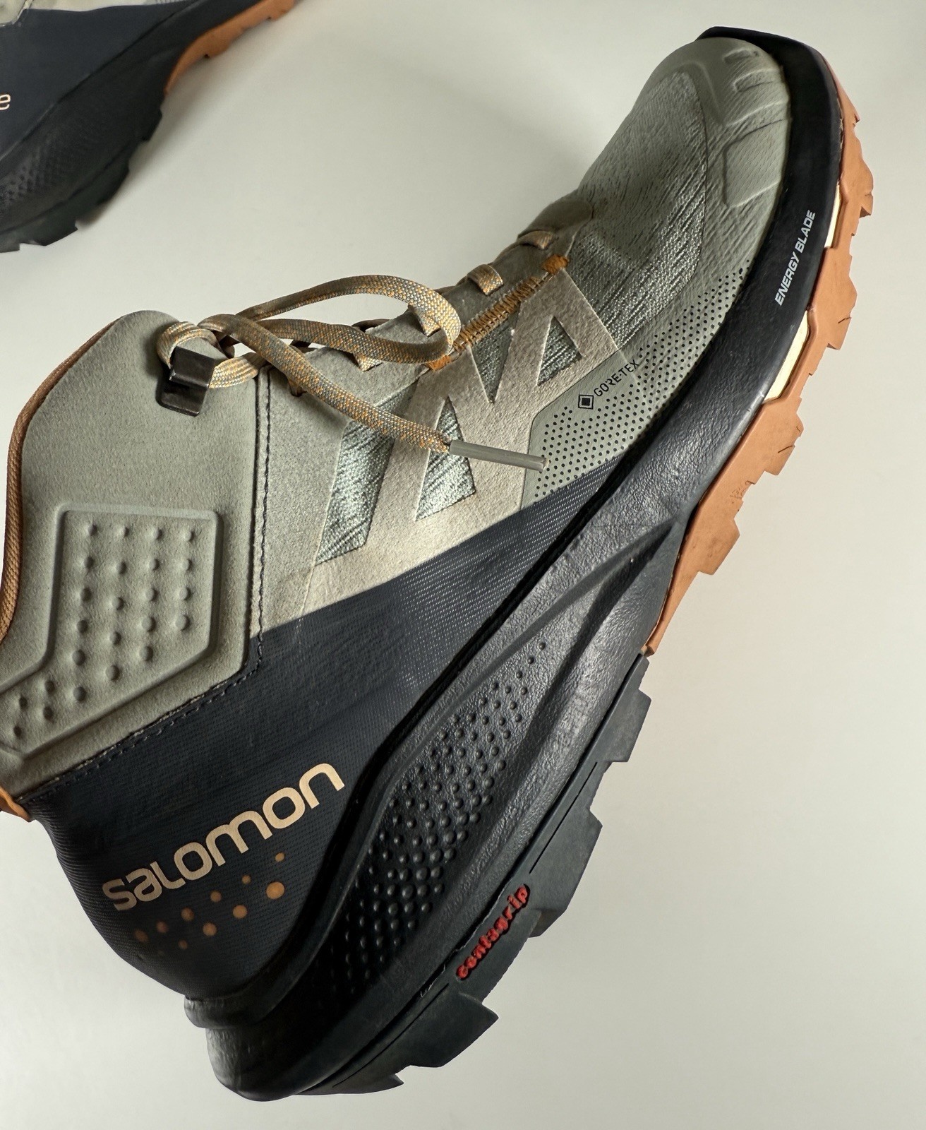 Scarpe Salomon Outpulse GTX donna 10 5 Mid escursionismo trail running Gore Tex marrone