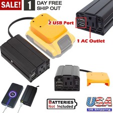 Power Supply Inverter For Dewalt 20V Max Battery to AC 110V/200W Sine Wave NEW