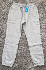 Image of Adidas Originals Trefoil Joggers S/M/L/XL Grey Fleece Lined Jogging Bottoms
