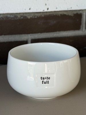 NEU * RÄDER Schale Bowl 'taste full' Porzellan weiß glasiert modern 10x6 cm