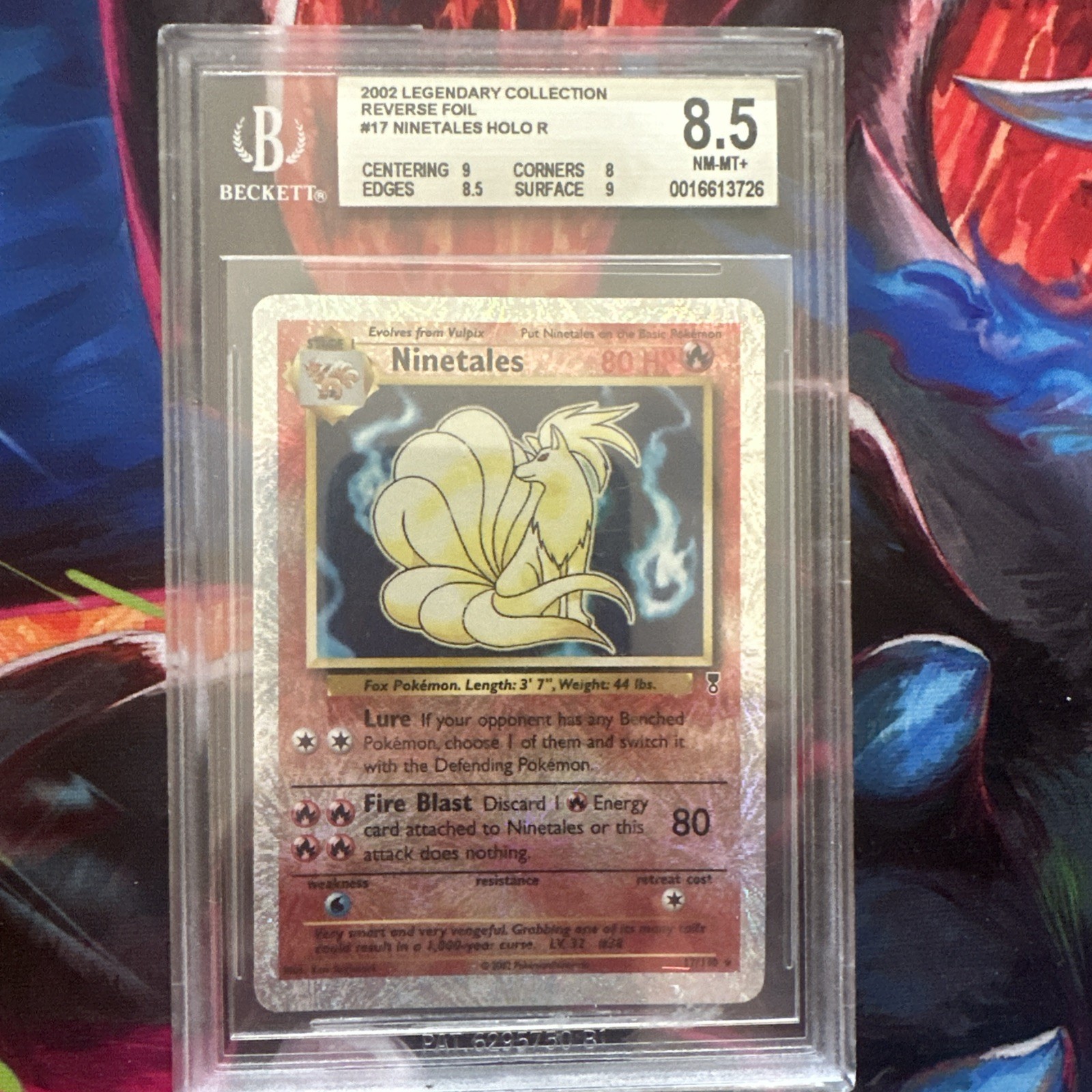 Pokemon Ninetales Legendary Coll. Reverse Holo Rare #17 BGS 8.5