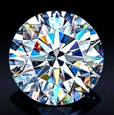 1ct Natural Certified Excellent 6.5 mm Round VVS1 Diamond with GIA Certificate D