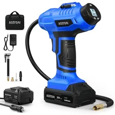 AstroAI C2 Cordless Tire Inflator Air Compressor 20V Rechargeable Battery