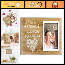 Mom Picture Frame Gift from Daughter/Son - Heartwarming 4x6 Photo Display