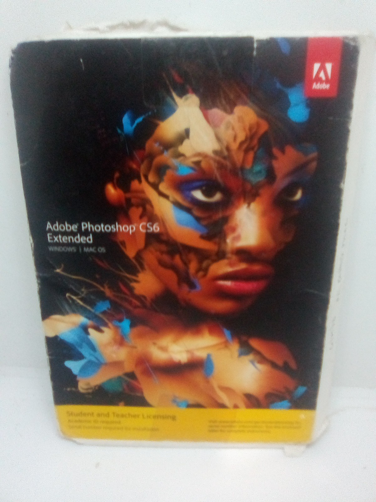 ADOBE PHOTOSHOP CS6 EXTENDED (FOR MAC OS) student & teacher edition *BOX SMASHED