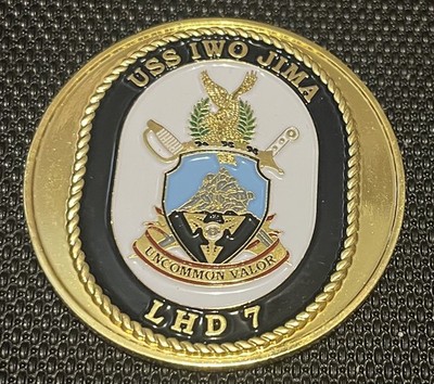 US Navy USS Iwo Jima LHD 7 Norfolk to Mayport Challenge Coin