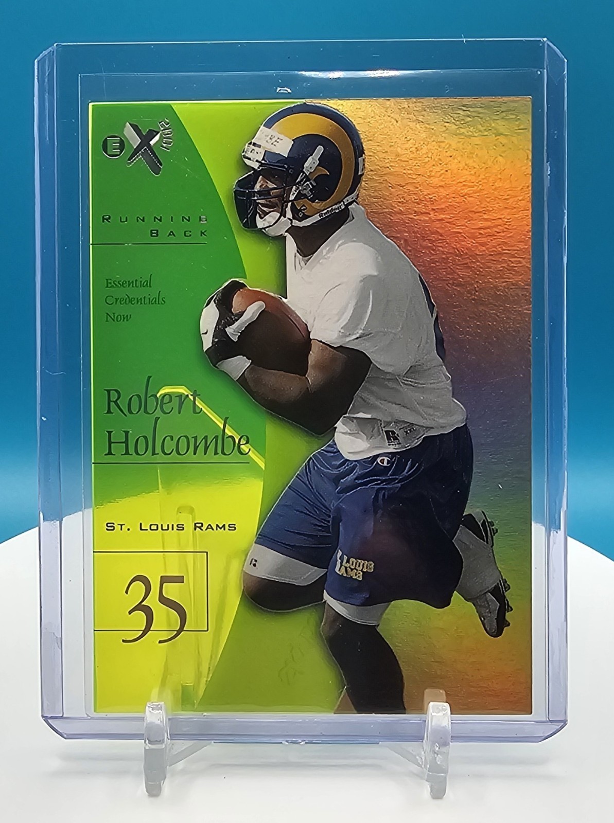 1998 SkyBox E-X2001 ROBERT HOLCOMBE Essential Credentials Now RC #50/59 RAMS