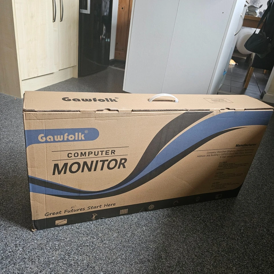 Gawfolk Curved Gaming Monitor 165Hz 34-inch Ultra Wide 4K 3440x1440P 1ms 1500R - Image 3 of 4