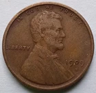 1909-S Lincoln Wheat Cent VF, Key Date Penny 1C coin