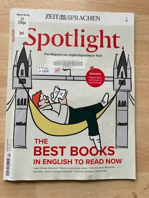 Zeitschrift SPOTLIGHT 4/2023 +CD: BEST BOOKS IN ENGLISH, PALIN TRAVEL WRITING