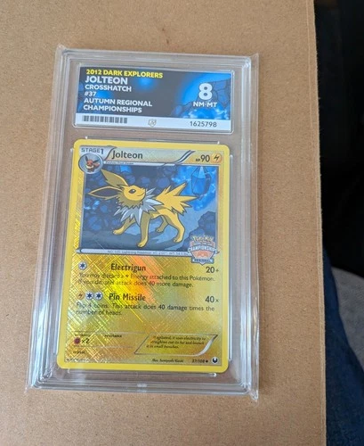 Jolteon Holo Promo 37/108 Dark Explorers 2012 Autumn Regionals Ace Graded 8