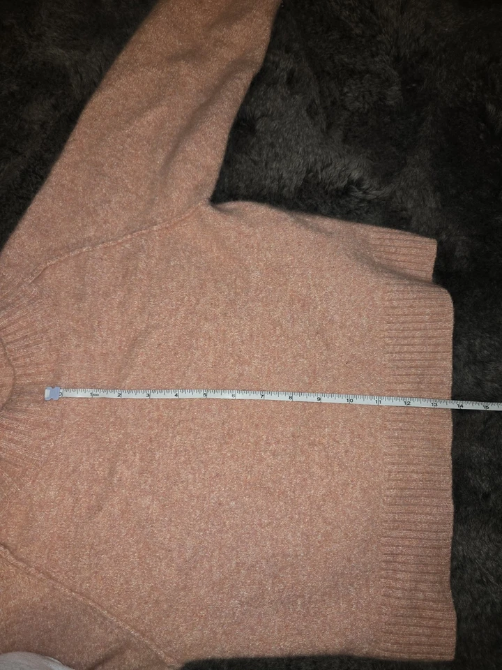 Vince кашемир шелковая смесь свитер женщин XS розовый длинным рукавом ворота - Изображение 4 из 4