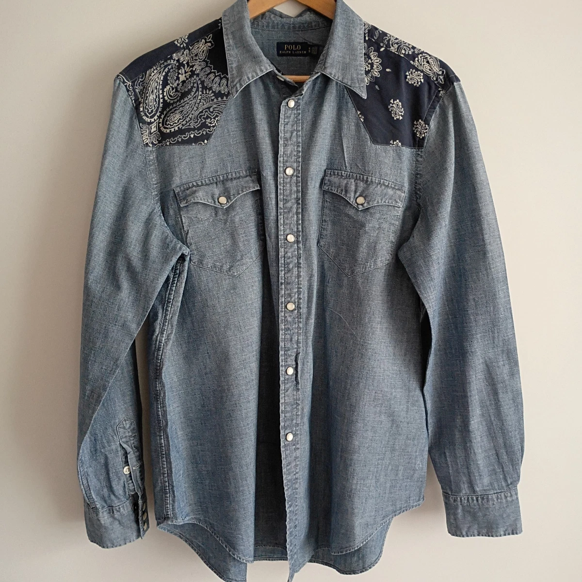 Polo Ralph Lauren Denim Long Sleeve Casual Button-Down Shirts for