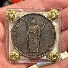 5 Lire 1848 Governo Provvisorio Di Lombardia Periziata qFdc